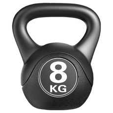 강력한일상 홈트 근력 운동 케틀벨, 블랙, 1개, 8kg