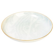 J.L Coquet Indienne 珍珠藍金義大利麵盤 中型 24 x 24 cm