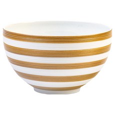 제이엘꼬께 헤미스피어 카퍼 스트라이프 밥공기 300ml, 화이트 + 카퍼, 1개