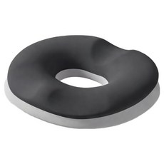 쉼표온 메모리폼 임산부 기능성 원형 도넛 방석, 1개, 스페이스 그레이