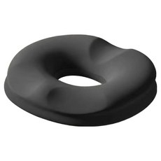 쉼표온 메모리폼 임산부 기능성 원형 도넛 방석, 1개, 블랙