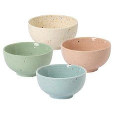 베로나 루체 대접 4종 세트 D, IVORY, PINK, GREEN, BLUE, 1세트