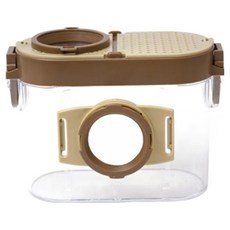 앞날창창 휴대용 확대경 곤충관찰통 + 핀셋 세트 브라운 업그레이드, 1세트