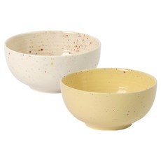 베로나 루체 면기 2종 세트, IVORY, YELLOW, 1세트