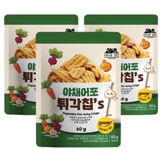 수산곳간 야채의 꿀조합 야채어포 튀각칩's, 3개, 60g