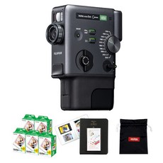 인스탁스 미니 에보 시네마 카메라 블랙 + 필름 100p + 2단앨범 + 로고파우치 세트, 1세트