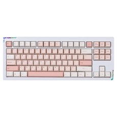 몬스타기어 스텔라87 더 바다소금 풀알루미늄 커스텀 블루투스 매크로 조약돌 게이밍 기계식 유무선 텐키리스 키보드, 화이트, STELLA 87, 제조사축