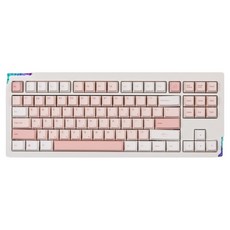 몬스타기어 스텔라87 더 바다소금 풀알루미늄 커스텀 블루투스 매크로 조약돌 게이밍 기계식 유무선 텐키리스 키보드, 치즈화이트, STELLA 87, 제조사축