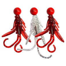 COMBI 호그웜 지그헤드 송어 산천어 얼음낚시 미끼, 랜덤발송, 3개, 7g