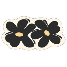 코다치프 플라워 규조토 흡수 빠른건조 미끄럼방지 욕실 발매트, 블랙해바라기, 1개