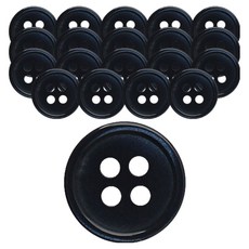 동대문단추왕 요크 유광 단추 11mm, 네이비, 20개