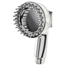 POGGU 寵物專用淋浴蓮蓬頭/洗澡按摩2合1增壓搓澡神器 通用接口, 銀色, 1個