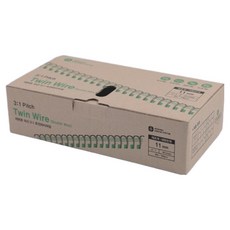 문화산업 3:1트윈와이어링 100p, 11mm, 백색, 1개