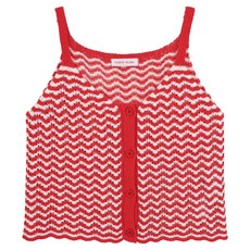 플라스틱아일랜드 지그재그 패턴 니트 베스트 PR2KV563