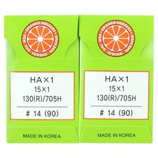 오렌지니들 가정용 미싱바늘 HA 10p, 2개