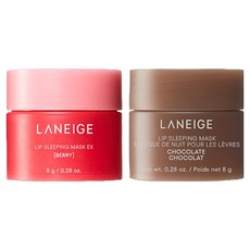 라네즈 립 슬리핑 마스크 미니즈 베리 8g + 초코 8g 세트, 2개입, 1세트