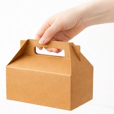 인디케이 손잡이 선물상자 소, 크라프트, 10개