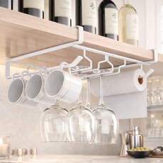 글로피니 와인잔 컵 걸이 거치대 화이트, 1개