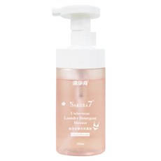 清淨海 櫻花7+ 貼身衣物抗菌手洗慕斯, 200ml, 1入, 1個