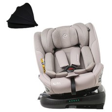 순성 아크 올인원 아이사이즈 회전형 ISOFIX 카시트 + 선쉐이드 세트, 실버 베이지(카시트)