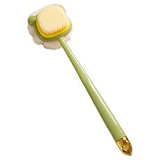 원이네 듀얼클린 양면 샤워 브러시 강모, 그린, 1개, 1개입