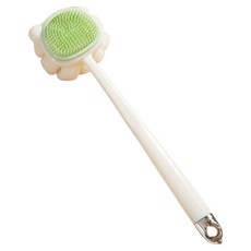 원이네 듀얼클린 양면 샤워 브러시 실리콘, 화이트, 1개, 1개입