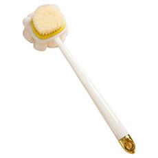 원이네 듀얼클린 양면 샤워 브러시 강모, 화이트, 1개, 1개입