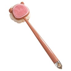 원이네 듀얼클린 양면 샤워 브러시 실리콘, 핑크, 1개, 1개입