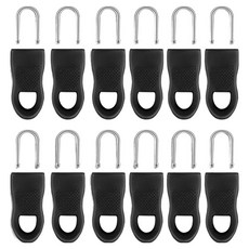 아케이바이 고급형 지퍼손잡이 6p, 블랙, 2개