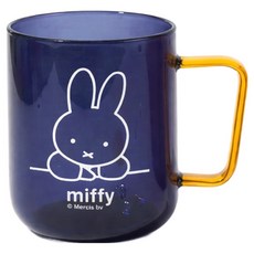 보퀴진 미피 투톤 내열 유리컵 465ml, 1개, 블루 + 옐로우