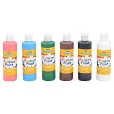 가베가족 파스텔 물감 250ml x 6종세트 KS5842, 연분홍, 하늘, 초록, 갈색, 검정, 흰색, 1세트, 6색