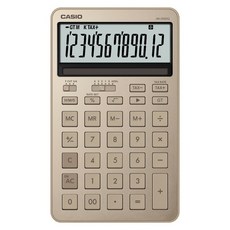 CASIO 卡西歐 12位數計算機 JW-200DQ-GD, 銅砂金, 1個