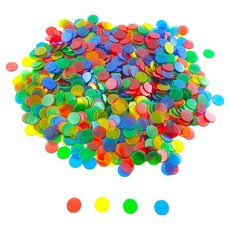 가베가족 큰솔스토밍 투명수세기칩 4종 x 250p 세트 KS7124, 1세트