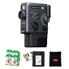 인스탁스 미니 에보 시네마 + 필름 80p + 2단앨범 + 로고파우치 세트, 1세트, 블랙