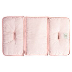 폼포라 유아용 웨건 발판 호환 양면 냉감 쿨시트, 스트라이프 핑크, 1개