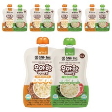 우아한 베베밀 오트밀 아기이유식 한우불고기 100g x 5p + 한우미역 100g x 5p 세트, 1세트