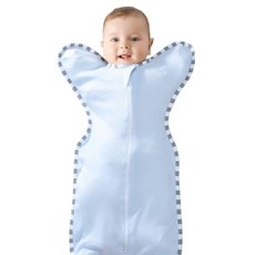 Starbean 新生兒用雙拉鍊純棉網眼包巾 S