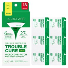 아크로패스 대용량 트러블큐어 마이크로콘 패치 스몰, 18개입, 1개