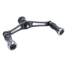 하이텐 릴 튜닝 튠 카본 스피닝용 더블핸들 90SP, 블랙, 1개