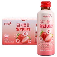 영진약품 딸기 품은 멀티 비타민C 비타민B 액상 데일리 건강 음료, 10개, 150ml