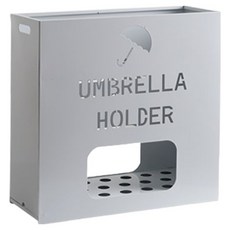 히키스 풀메탈 직사각 공간활용 디자인 스테이 퓨어 메탈 우산꽂이 22구, 화이트, 1개