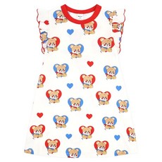 몰리멜리프렌즈 반하나베어 파자마 원피스