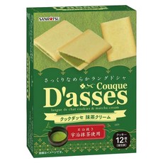 SANRITSU 三立製菓 抹茶味夾心餅, 78g, 1個