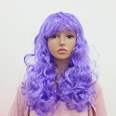 파티공구 파티 롱 웨이브 가발, 퍼플, 1개