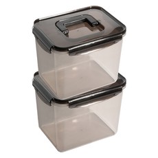 Nanu Dam 更堅固的泡菜桶 黑色 手提型, 2個, 3L