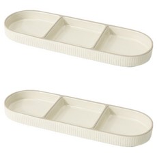 YOON CERAMICS Chagok 韓國製長方形3格分隔盤