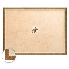 퍼즐피플 1000조각용 퍼즐액자 73.5 x 51 cm, 매트골드, 1개