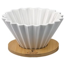 카페리아 오리가미 투웨이즈 자기 대나무홀더 커피 드리퍼, 1개, 단품, 600ml