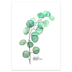 스마트차니 노르딕 그린 식물 감성 아트포스터 타입 6