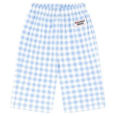 몰리멜리프렌즈 포인트 체크 7부 쿨링 배기팬츠